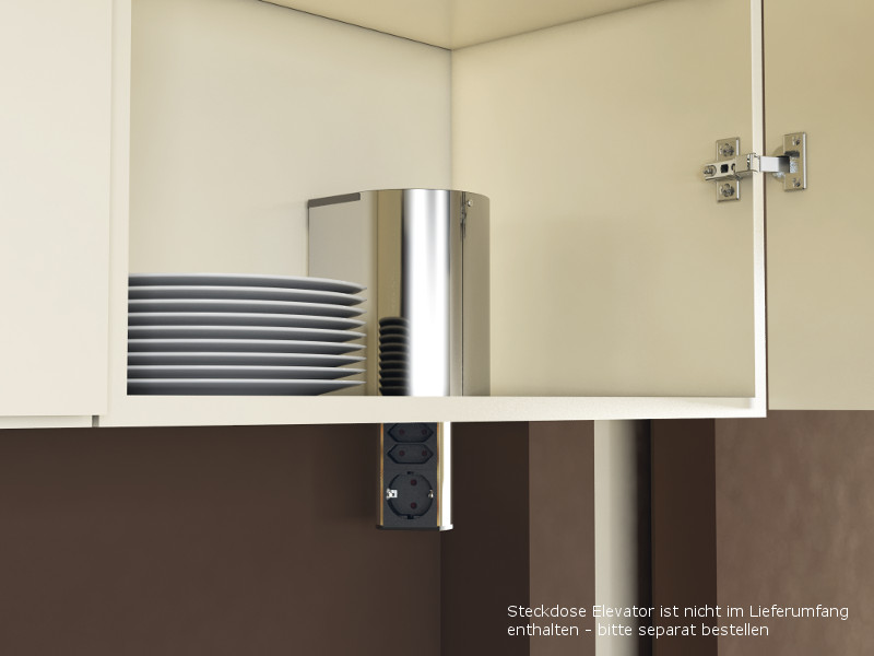 Капак ELEVATOR за монтаж в горен шкаф, цвят Инокс, Bachmann