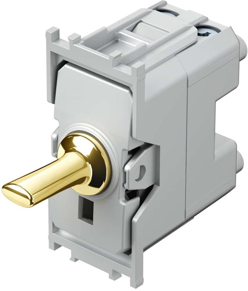 Двуполюсен ключ 16A цвят Злато Edge TEM