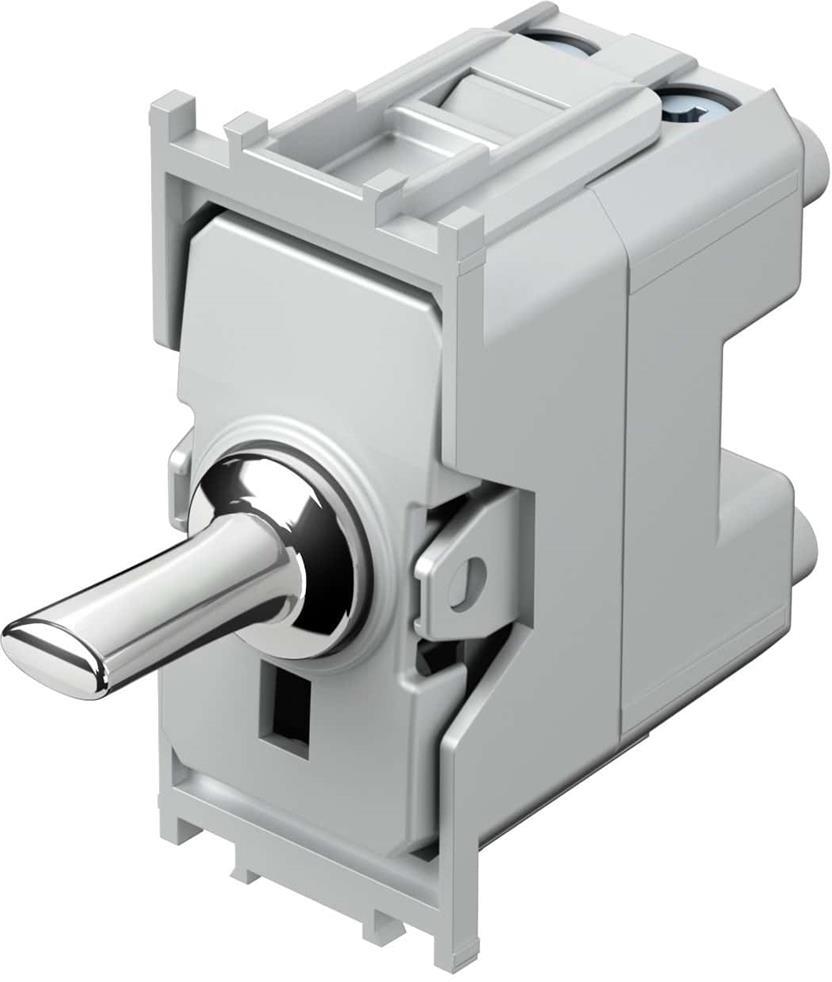 Еднополюсен ключ 16A цвят Хром Edge TEM