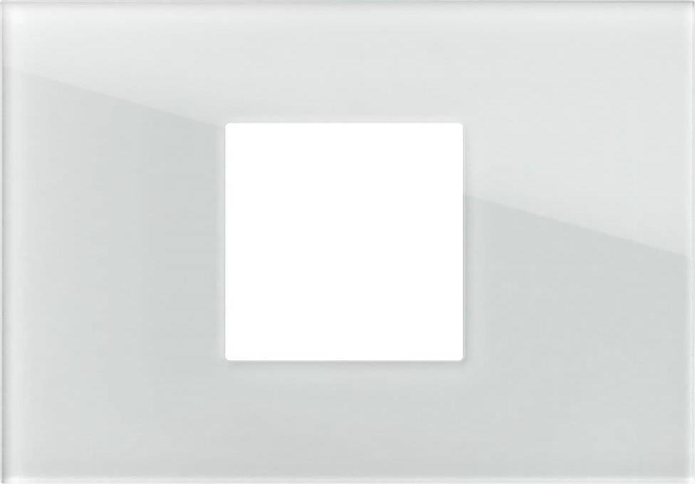 Рамка 2/3 мод. цвят Бяло стъкло Modul Edge TEM