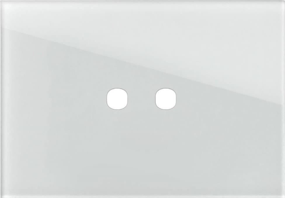 Рамка 2/3 мод. цвят Бяло стъкло Edge TEM