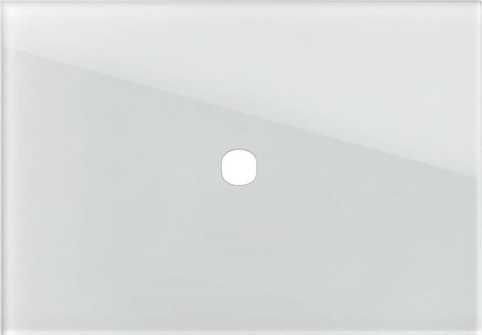 Рамка 1/3 мод. цвят Бяло стъкло Edge TEM