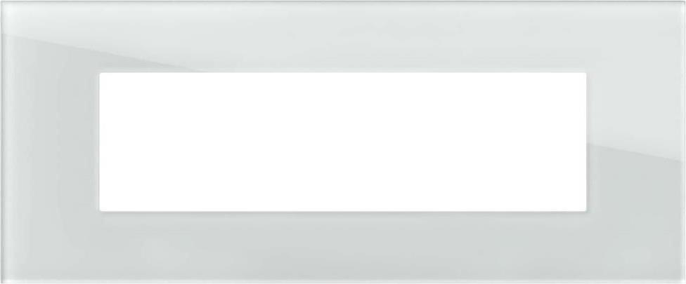 Рамка 7 мод. цвят Бяло стъкло Modul Edge TEM