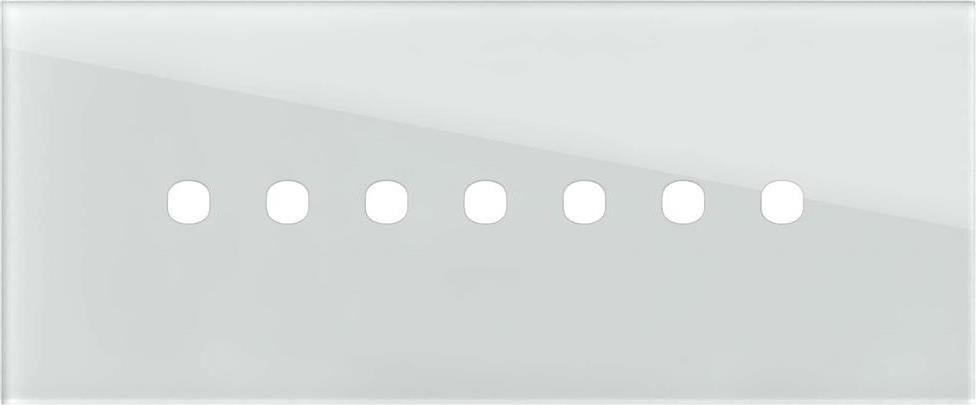 Рамка 7 мод. цвят Бяло стъкло Edge TEM