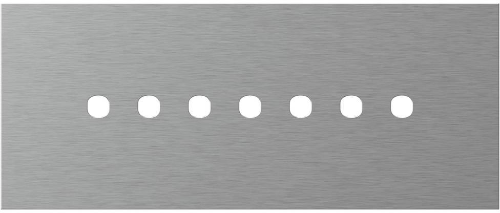 Рамка 7 мод. цвят Сребро мат Edge TEM