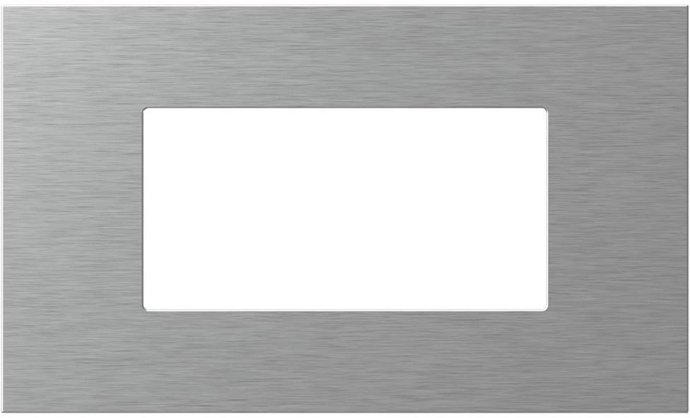 Рамка 4 мод. цвят Сребро мат Modul Edge TEM