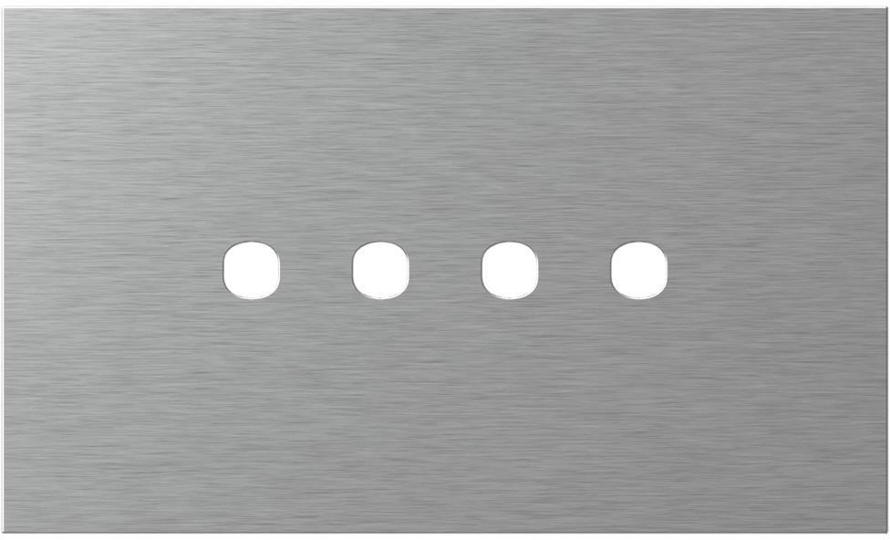 Рамка 4 мод. цвят Сребро мат Edge TEM