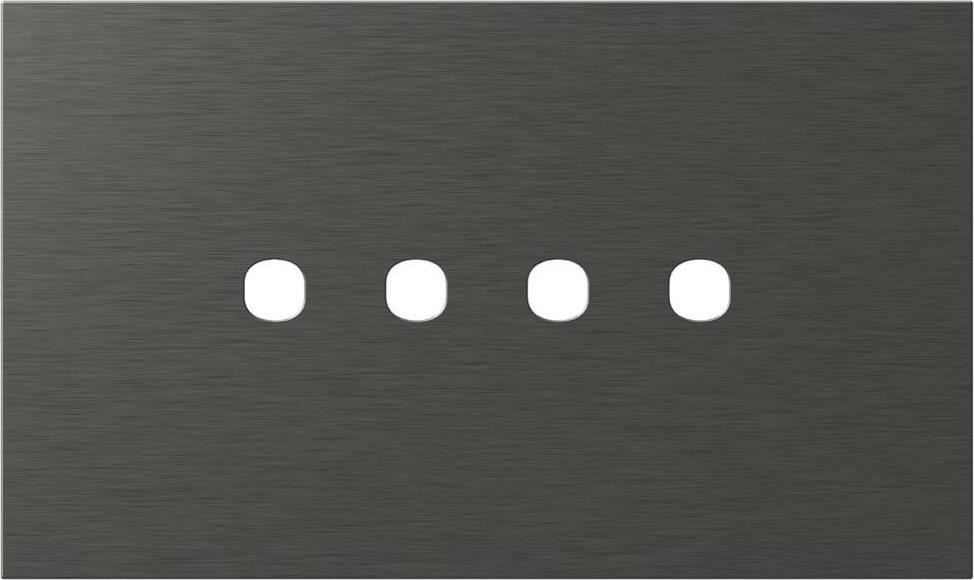 Рамка 4 мод. цвят Антрацит Edge TEM