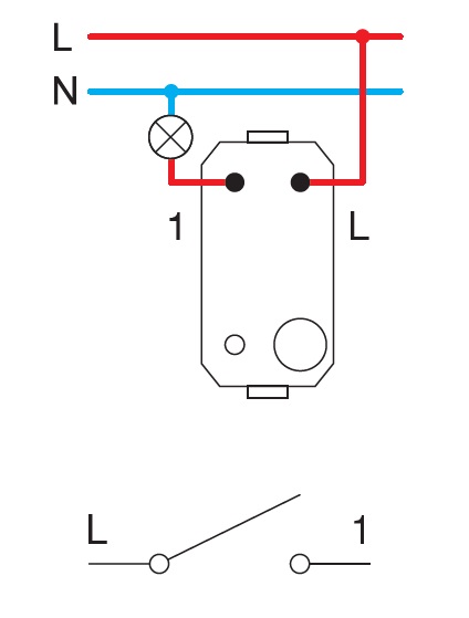 Еднополюсен ключ 16A цвят Злато Edge TEM