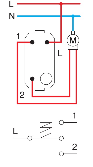 Бутон за щори 16A цвят Антрацит Edge TEM