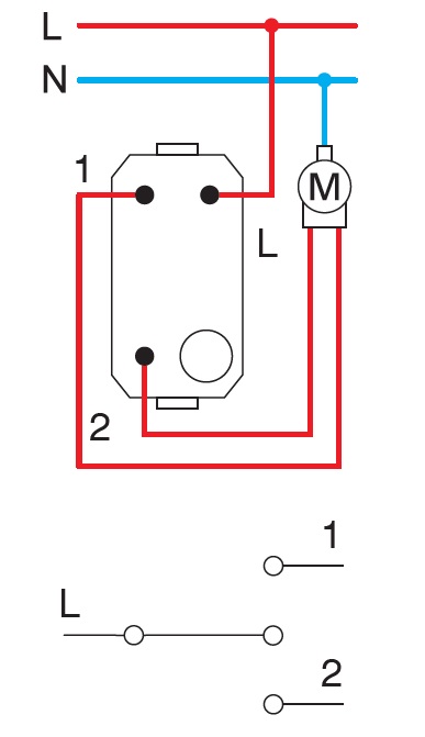 Ключ за щори 16A цвят Черен Edge TEM