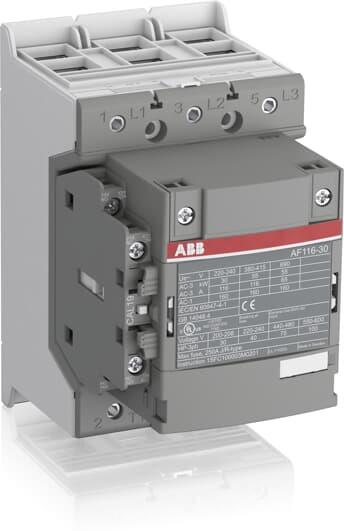Контактор AF116-30-11 3P 55kW (116A AC-3) 1NO+1NC 48...130V 50/60Hz ABB