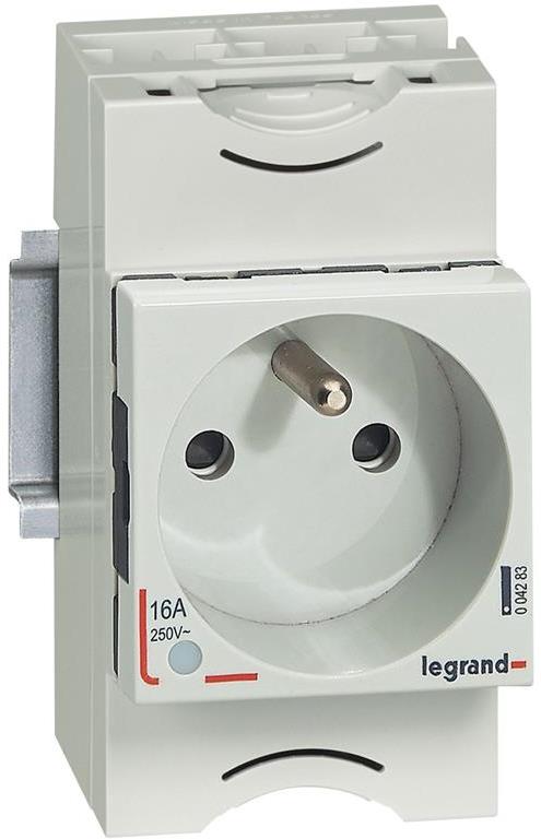 Контакт за DIN-шина френски 16Α с индикатор 2.5 мод. Legrand