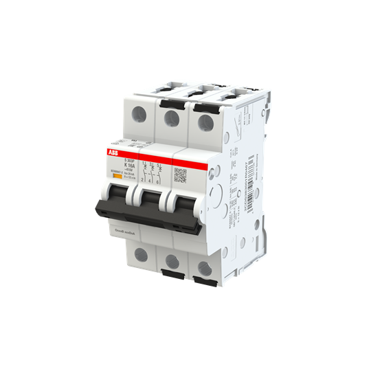 Автоматичен прекъсвач S303P 3P 16A крива K 25kA ABB