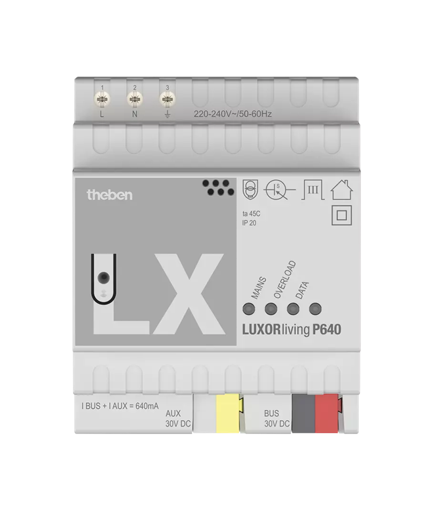 Захранващ блок P640 640mA 4DIN LUXORliving Theben