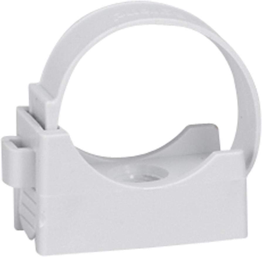 Монтажна основа за тръба ф25мм с кабелна връзка сива Legrand