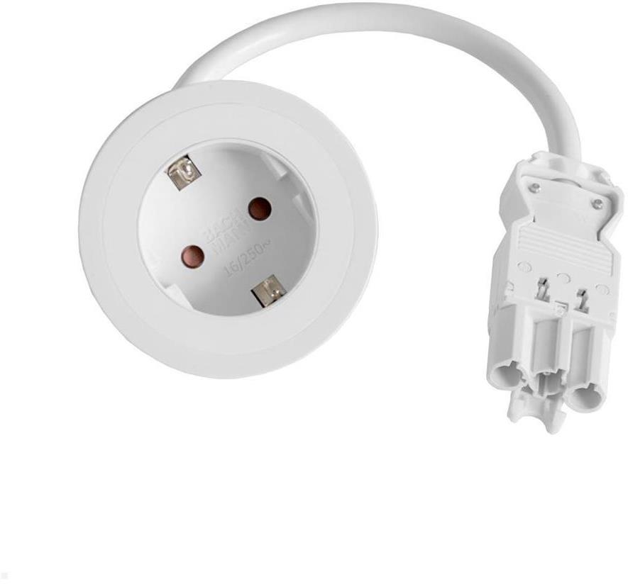 Модул PIX с 1х Шуко, цвят Бял, Bachmann