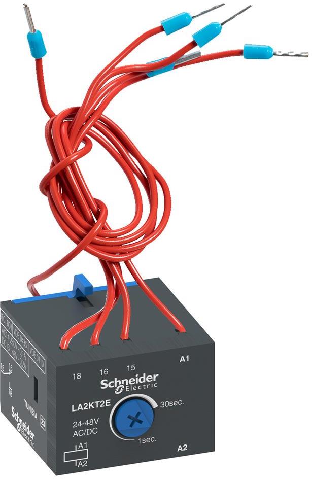 Реле за време за TeSys K, закъснение при включване, 1x 1s…30s, 1c/o 2A, 24...48Vac/dc SE