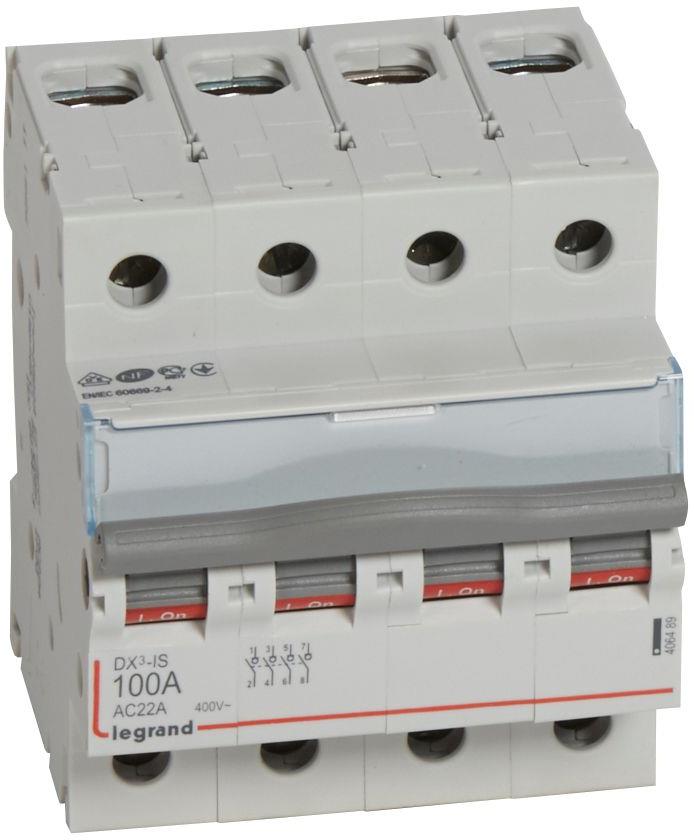 Товаров прекъсвач /шалтер/ DX3-IS 100A 4P 4 мод. Legrand