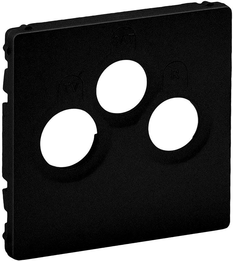 Лицев панел за TV+R+SAT розетка цвят Черен Valena Life Legrand