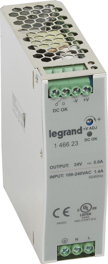 Захранващ блок 1P In:100...240Vac Out:24Vdc 5A, 1DIN, Legrand