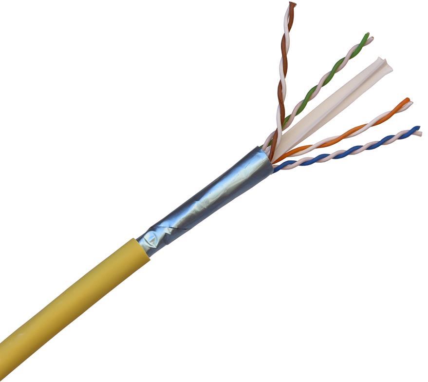 Кабел Cat.6A U/UTP LSZH Cca жълт – 500m LCS3 Legrand