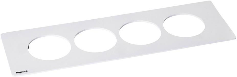 Рамка 4х, цвят МЕТАЛ, Incara Disq'In Legrand