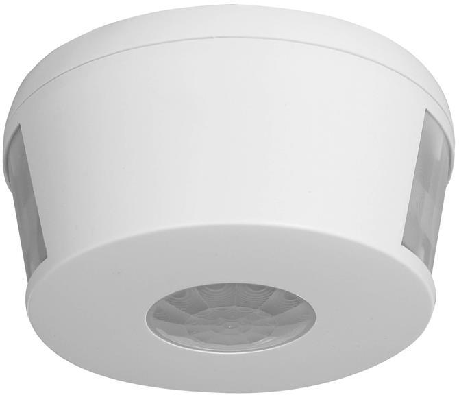 Датчик за движение PIR, за открит монтаж на таван, 360°, обхват 30 x 5m @ h=2.2m, IP20, цвят Бял Commel