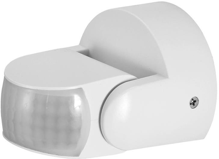 Датчик за движение PIR, за открит монтаж на стена, 180°, обхват 12m @ h=1.8m, IP65, цвят Бял Commel