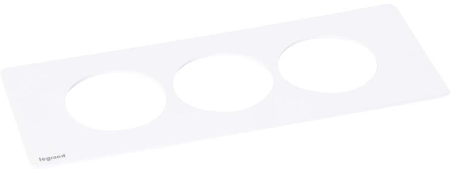 Рамка 3х, цвят Бял, Incara Disq'In Legrand