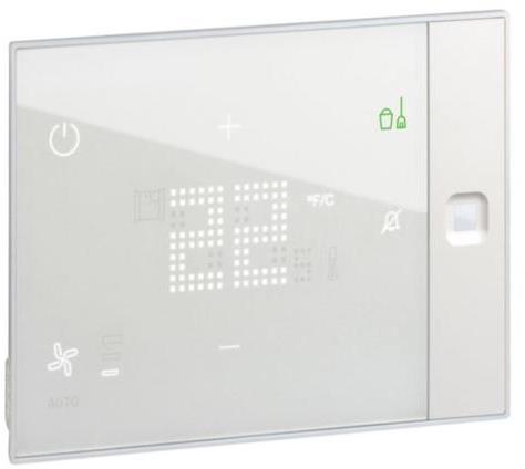 Термостат UXone 230V с DND/MUR за скрит монтаж, бял, BUS