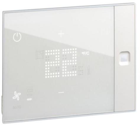 Термостат UXone 230V за скрит монтаж, бял, BUS