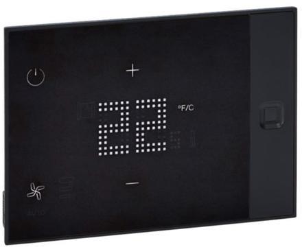 Термостат UXone 230V за открит монтаж, черен, BUS