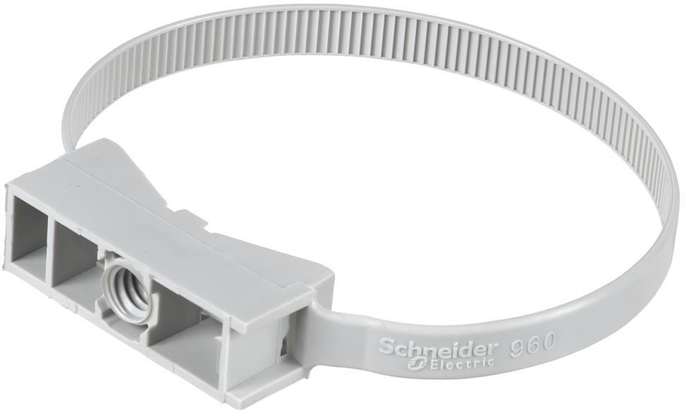 Монтажна основа с кабелна връзка за тръба ф40-63мм цвят Сив Mureva SE