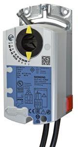 Електромоторен въртящ се задвижващ механизъм за сферични кранове, непружинен, DC 24V, 5Nm, 30s Siemens