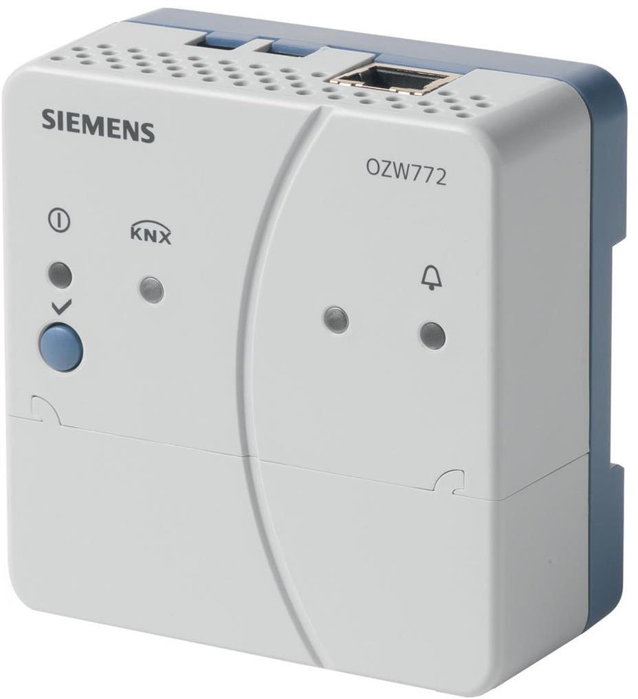 Системен интерфейс Web сървър OZW772 4x Synco или KNX устройства Siemens