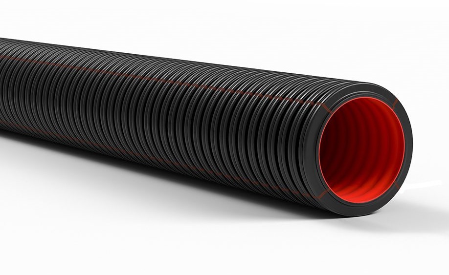 Гофрирана тръба вън. ф16мм вътр. ф10.5мм 750N клас 3333 цвят Черен UV стабилизирана HF DUROFLEX 50м Kouvidis