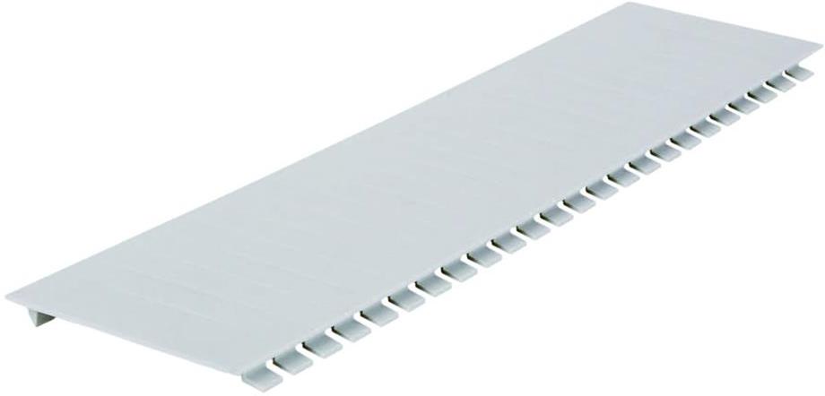 Глуха капачка оребрена VST за табло 220мм бяла Pollmann