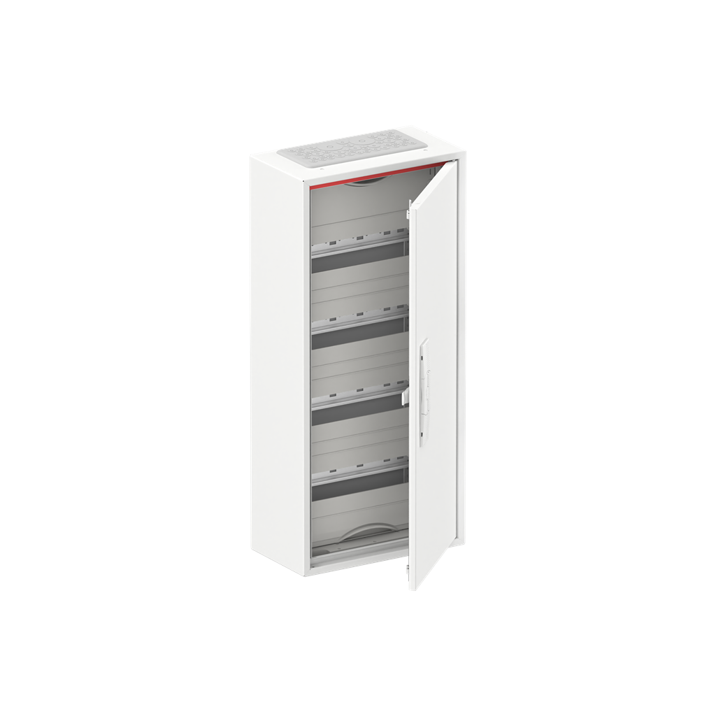 Табло за открит монтаж ComfortLine 4х12мод. CA14V с плътна метална врата IP44 и Н и РЕ клеми ABB