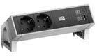 Модул DESK 2 с 2х Шуко и USB тип C Power Delivery 60W, цвят Черен, Bachmann