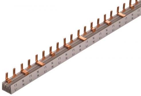 Захранващ гребен тип ПИН 3P+N 16мм2 80A 28 прекъсвача L1NL2NL3N Pollmann