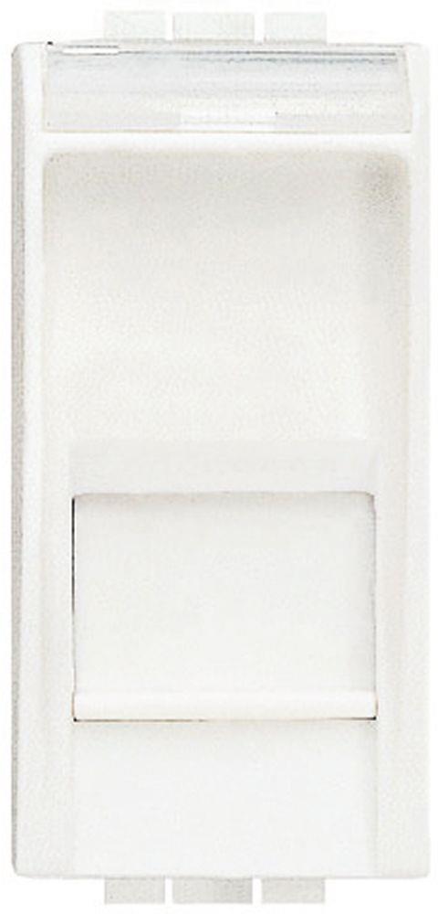 Розетка RJ45 cat.6 UTP конектор toolless IDC 1 мод. цвят Бял LL Bticino