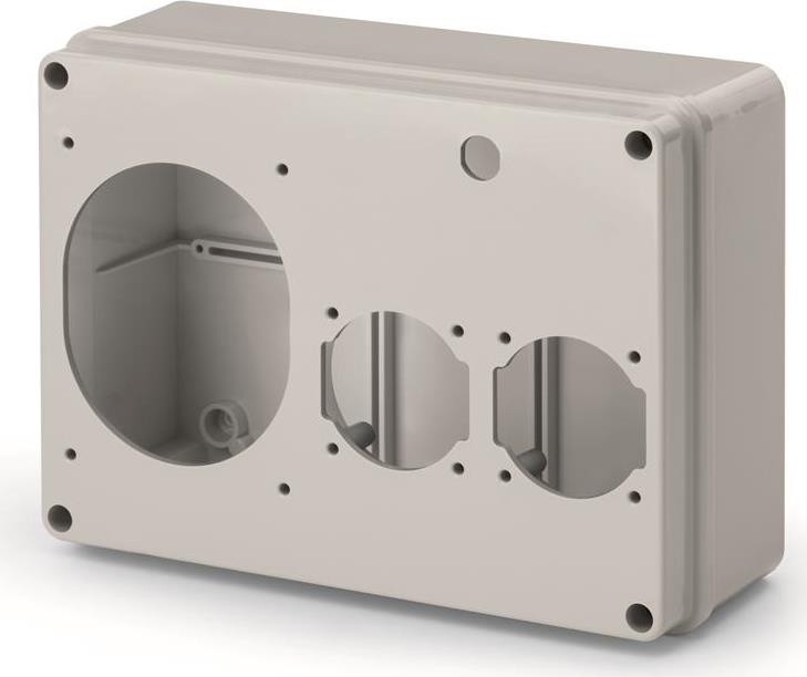 Табло за индустриални контакти IP54, UV, стенен монтаж, серия ADAPTO (1х32A и2хШуко) Scame