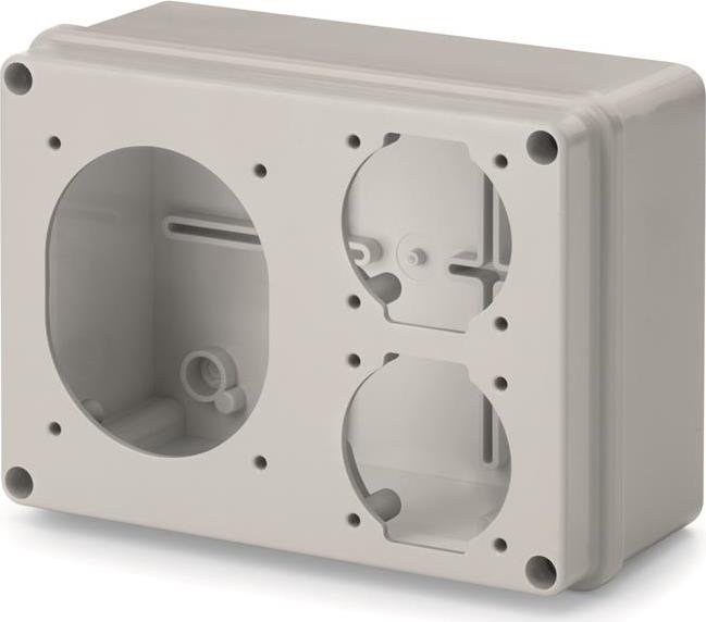 Табло за индустриални контакти IP54, UV, стенен монтаж, серия ADAPTO (1х16A и2хШуко) Scame