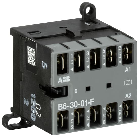 Контактор B6-30-01-F 3P 4kW (9A AC-3) 1NC 24V 50/60Hz ABB