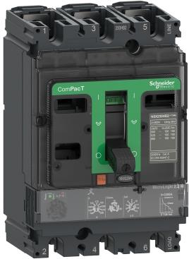 Автомат NSX160H 3P 150А електронна защита Micrologic 2.2M 70kA регулируем (In x 0.4…1) SE