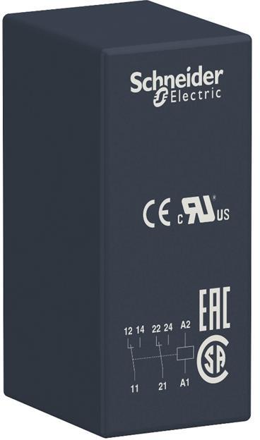 Реле интерфейсно RSB 230 VAC, 8A, 2 превключващи контакта, монтаж в цокъл SE