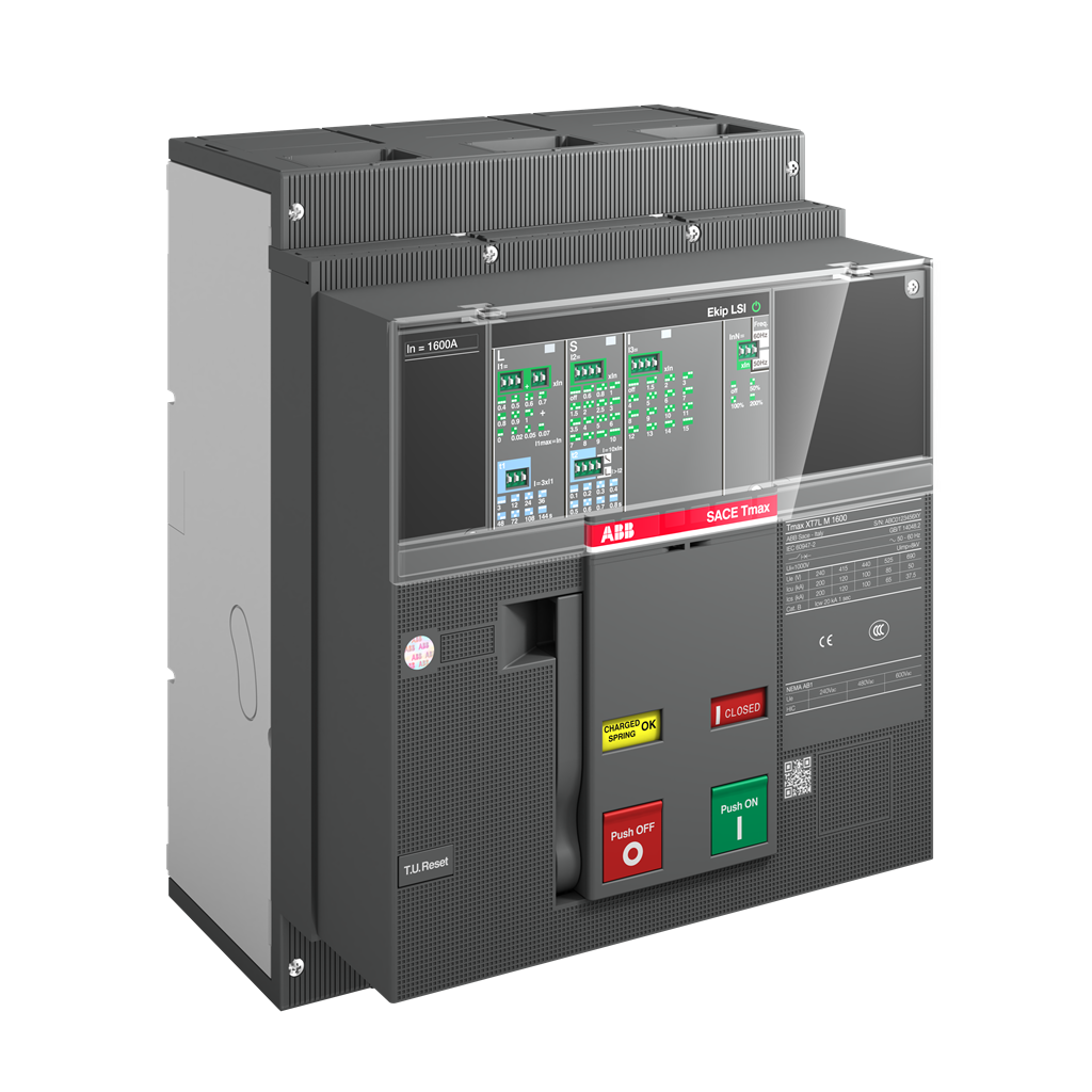 Автомат T Max XT7S M 1000A електронна защита Ekip LS/I 3P 50kA регулируем (In x 0.4...1) ABB