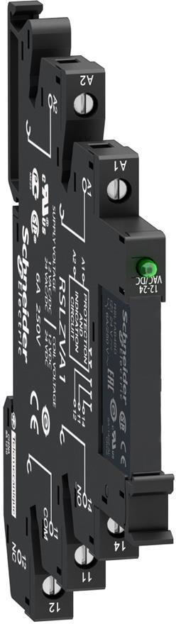 Реле интерфейсно RSL 24 Vac/dc, 6A, 1 превключващ контакт, с цокъл SE