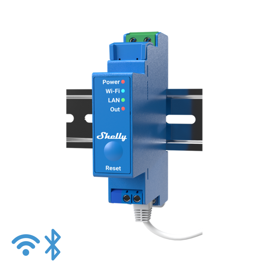 Импулсно Smart реле 1х On/Off 16A за DIN монтаж Shelly PRO 1 - 268001S